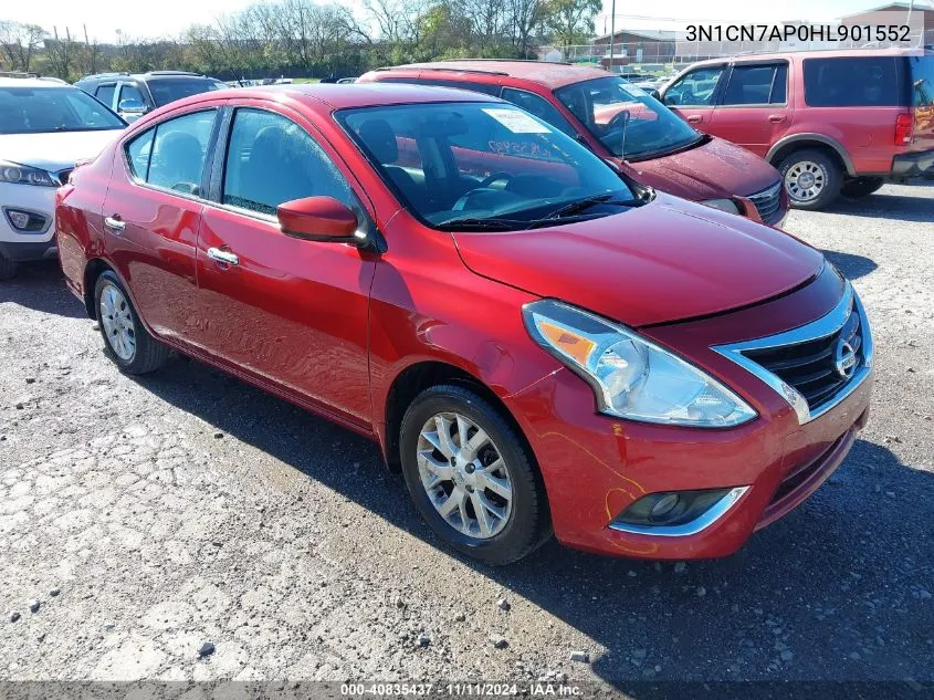 2017 Nissan Versa 1.6 Sv VIN: 3N1CN7AP0HL901552 Lot: 40835437