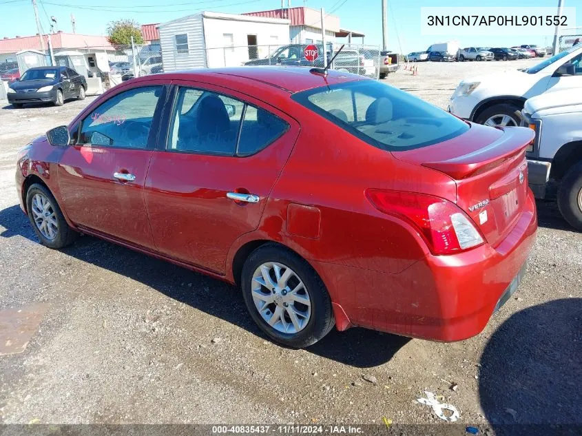 2017 Nissan Versa 1.6 Sv VIN: 3N1CN7AP0HL901552 Lot: 40835437