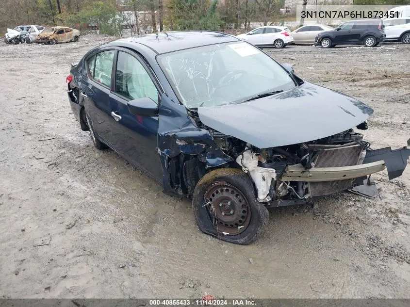 2017 Nissan Versa 1.6 Sv VIN: 3N1CN7AP6HL873451 Lot: 40855433