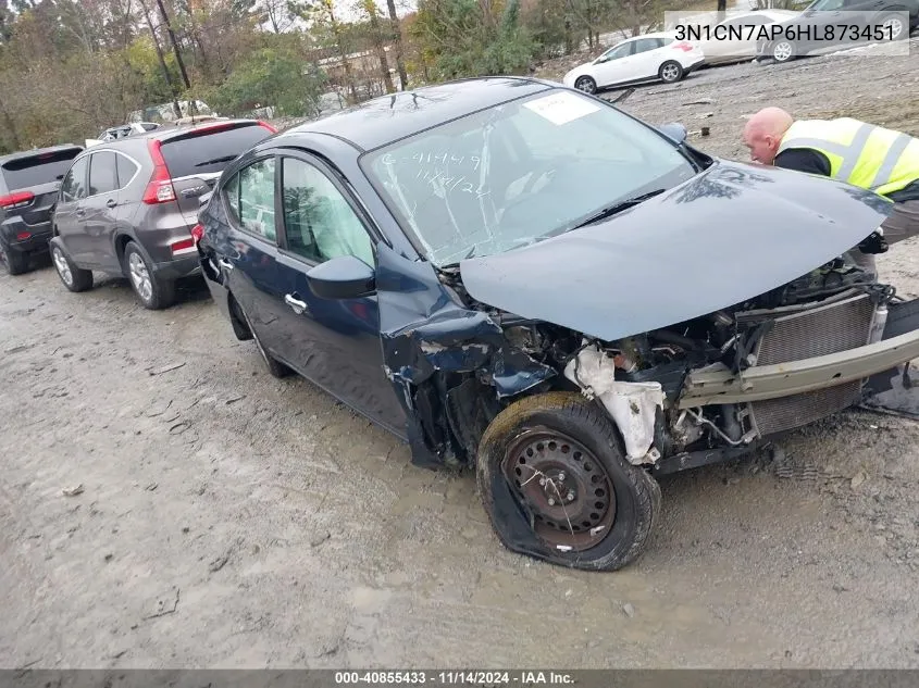 2017 Nissan Versa 1.6 Sv VIN: 3N1CN7AP6HL873451 Lot: 40855433