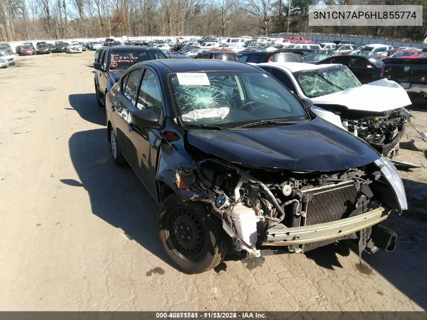 2017 Nissan Versa 1.6 S VIN: 3N1CN7AP6HL855774 Lot: 40871741