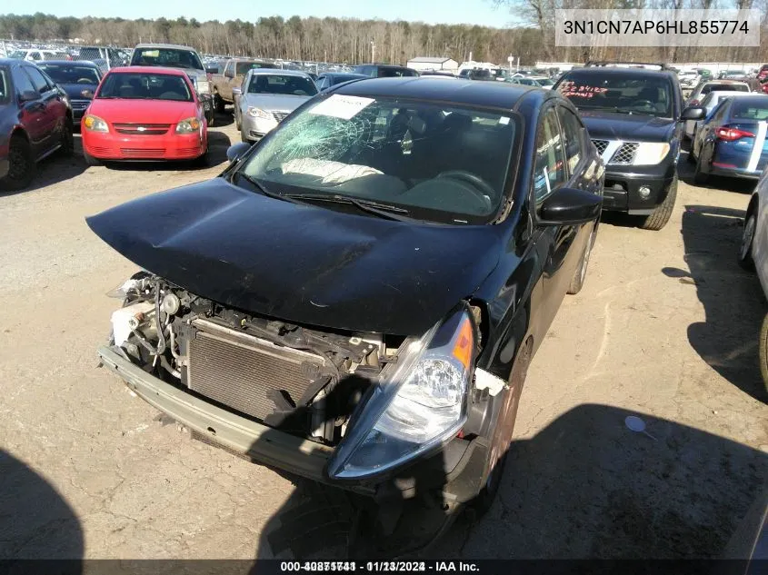 2017 Nissan Versa 1.6 S VIN: 3N1CN7AP6HL855774 Lot: 40871741