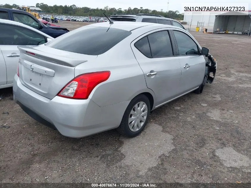 2017 Nissan Versa 1.6 Sv VIN: 3N1CN7AP6HK427323 Lot: 40876674