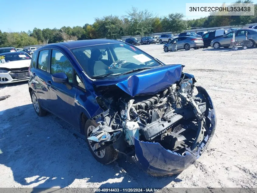 2017 Nissan Versa Note Sv VIN: 3N1CE2CP0HL353438 Lot: 40914433