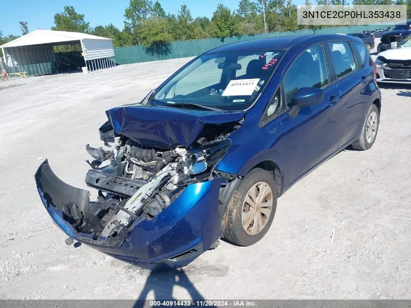 2017 Nissan Versa Note Sv VIN: 3N1CE2CP0HL353438 Lot: 40914433