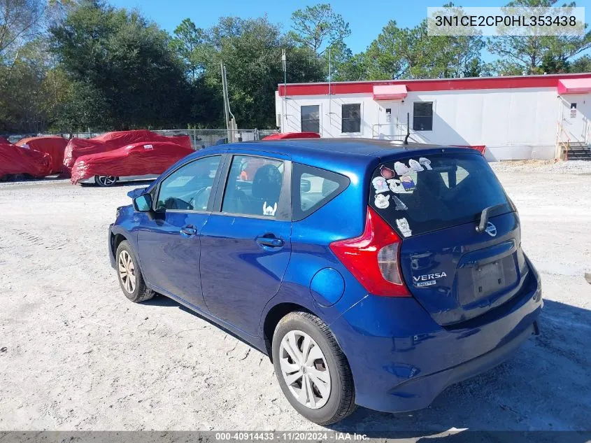 2017 Nissan Versa Note Sv VIN: 3N1CE2CP0HL353438 Lot: 40914433