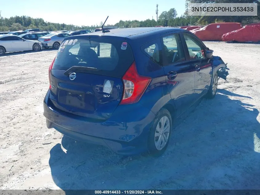 2017 Nissan Versa Note Sv VIN: 3N1CE2CP0HL353438 Lot: 40914433