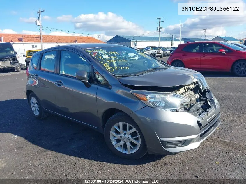 2018 Nissan Versa Note VIN: 3N1CE2CP8JL366122 Lot: 12133188