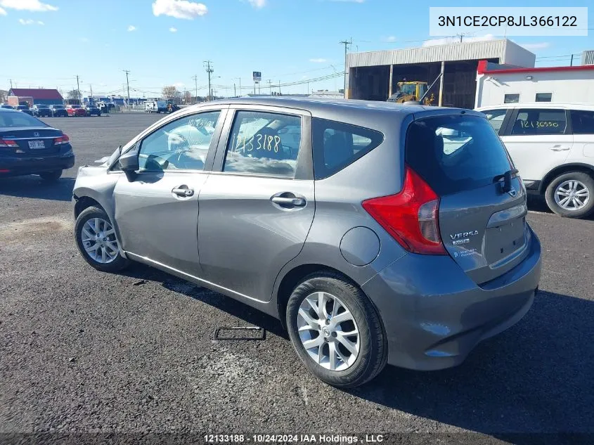 3N1CE2CP8JL366122 2018 Nissan Versa Note