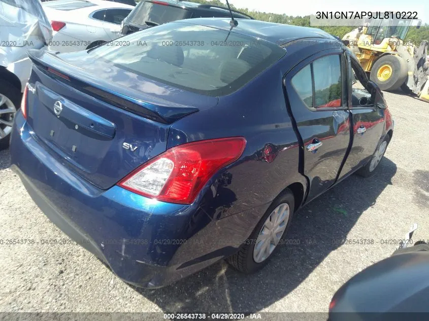 3N1CN7AP9JL810222 2018 Nissan Versa Sv