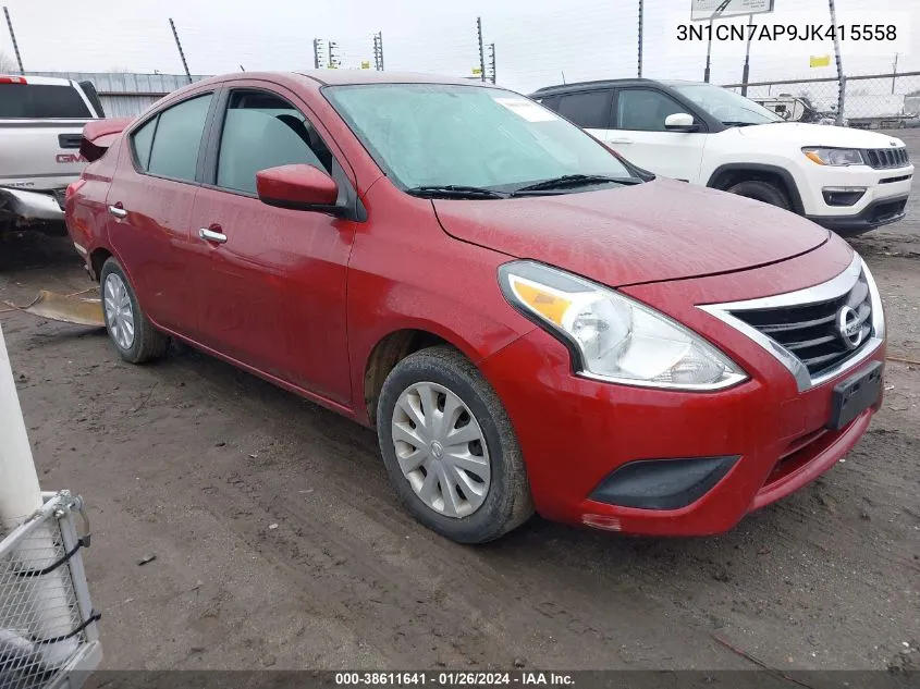 2018 Nissan Versa 1.6 Sv VIN: 3N1CN7AP9JK415558 Lot: 38611641