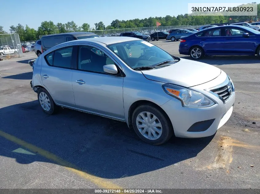 3N1CN7AP7JL830923 2018 Nissan Versa 1.6 Sv