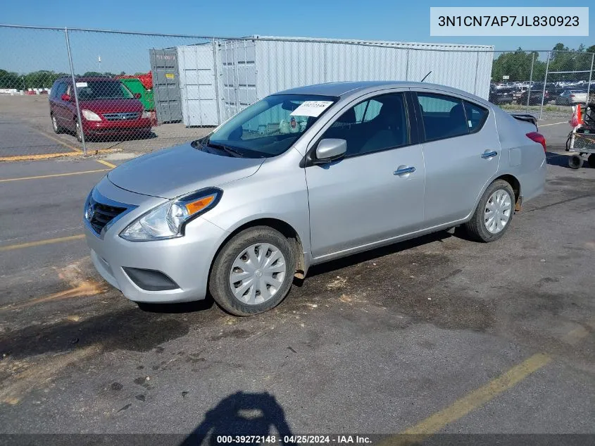 3N1CN7AP7JL830923 2018 Nissan Versa 1.6 Sv