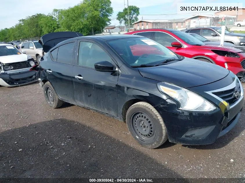 3N1CN7APXJL881641 2018 Nissan Versa 1.6 Sv