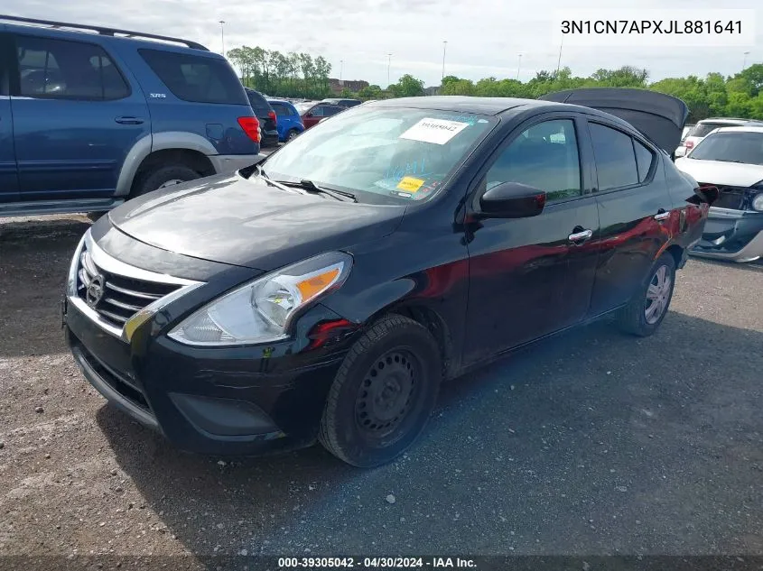 3N1CN7APXJL881641 2018 Nissan Versa 1.6 Sv