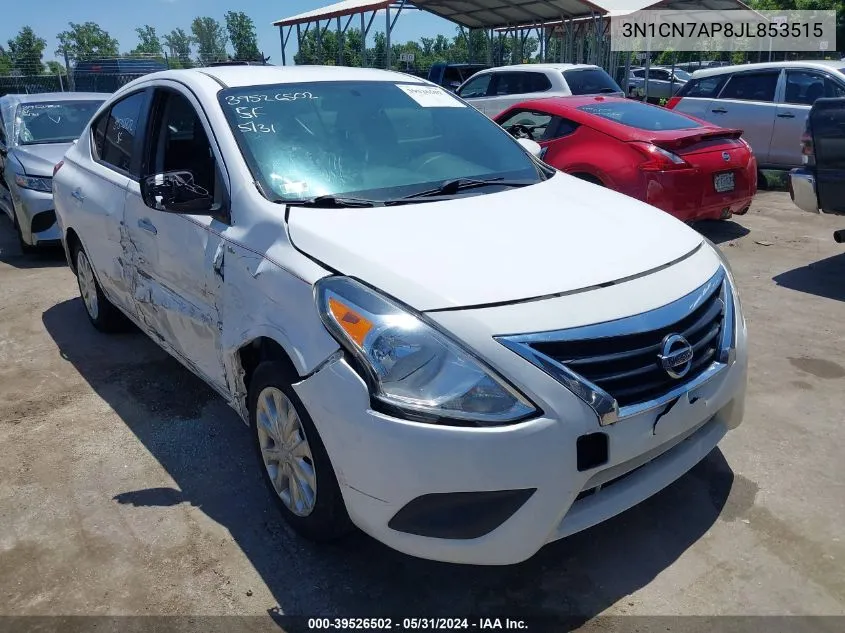 2018 Nissan Versa 1.6 Sv VIN: 3N1CN7AP8JL853515 Lot: 39526502