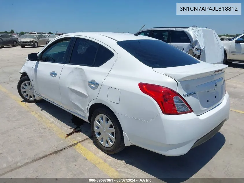 3N1CN7AP4JL818812 2018 Nissan Versa 1.6 Sv