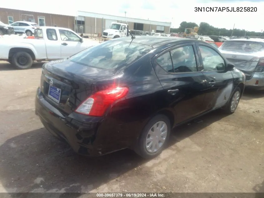 2018 Nissan Versa 1.6 S VIN: 3N1CN7AP5JL825820 Lot: 39657379