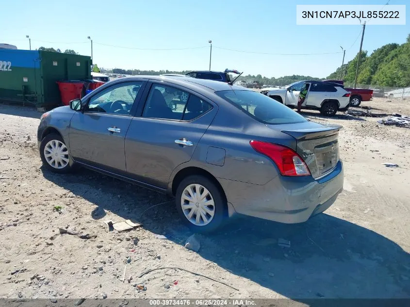 3N1CN7AP3JL855222 2018 Nissan Versa 1.6 Sv