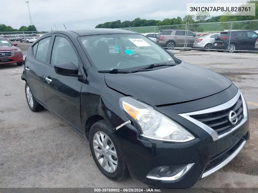 2018 Nissan Versa 1.6 Sv VIN: 3N1CN7AP8JL828761 Lot: 39769902