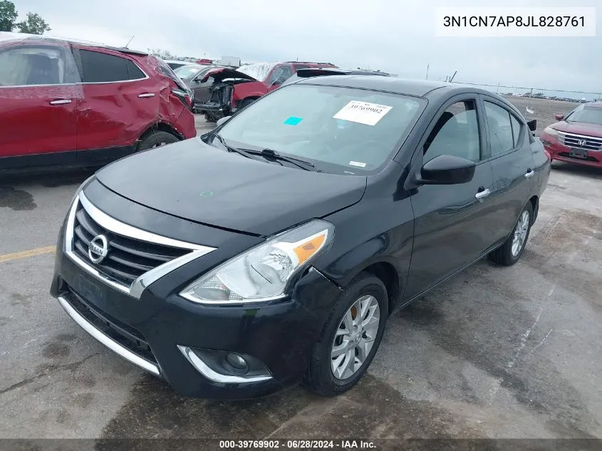 2018 Nissan Versa 1.6 Sv VIN: 3N1CN7AP8JL828761 Lot: 39769902