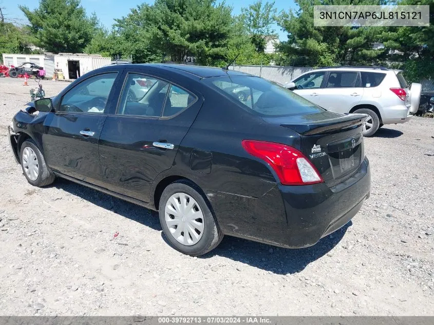 2018 Nissan Versa 1.6 Sv VIN: 3N1CN7AP6JL815121 Lot: 39792713