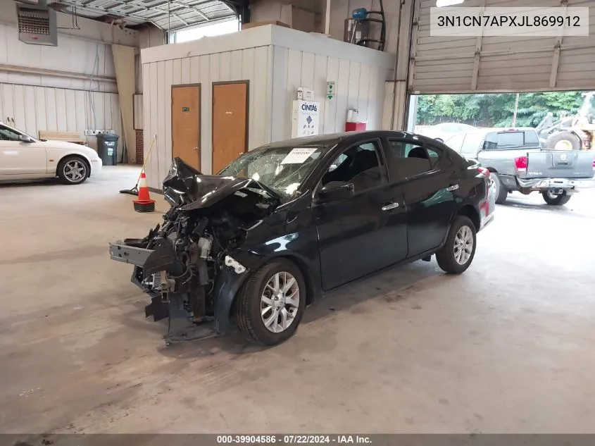 3N1CN7APXJL869912 2018 Nissan Versa 1.6 Sv