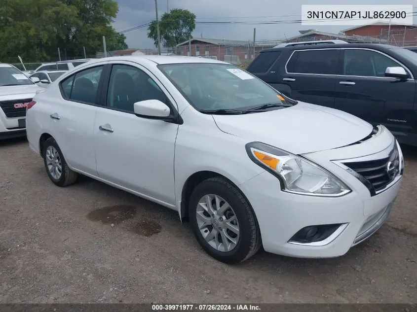 2018 Nissan Versa 1.6 Sv VIN: 3N1CN7AP1JL862900 Lot: 39971977