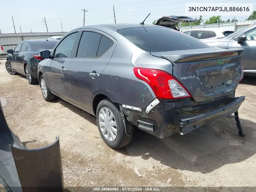 2018 Nissan Versa 1.6 Sv VIN: 3N1CN7AP3JL886616 Lot: 39990060