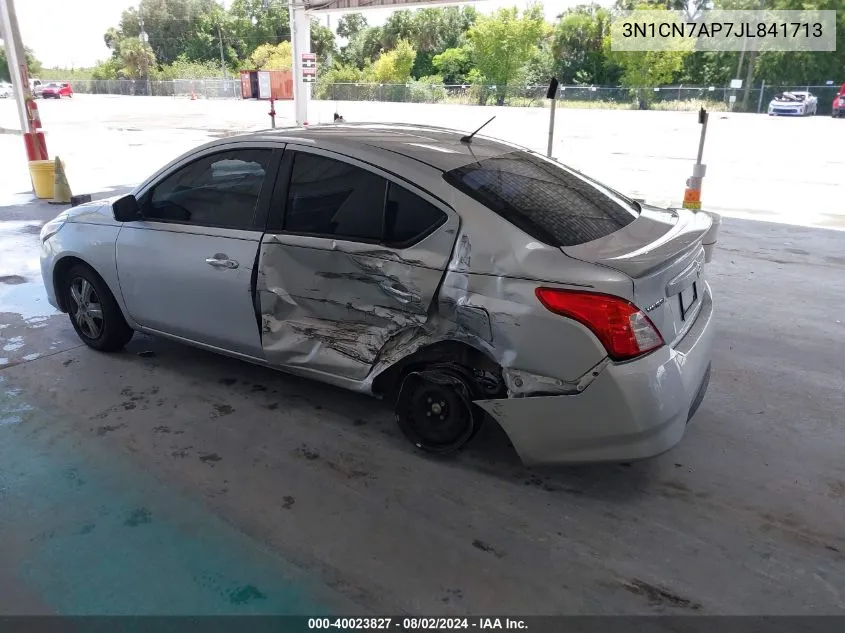 3N1CN7AP7JL841713 2018 Nissan Versa 1.6 Sv