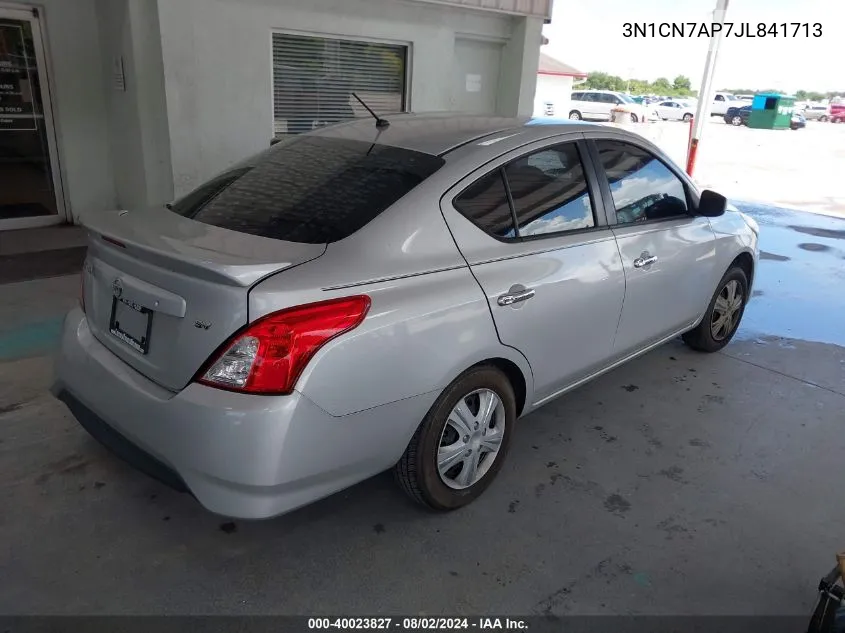 3N1CN7AP7JL841713 2018 Nissan Versa 1.6 Sv