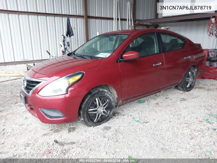 2018 Nissan Versa 1.6 Sv VIN: 3N1CN7AP6JL878719 Lot: 40032764