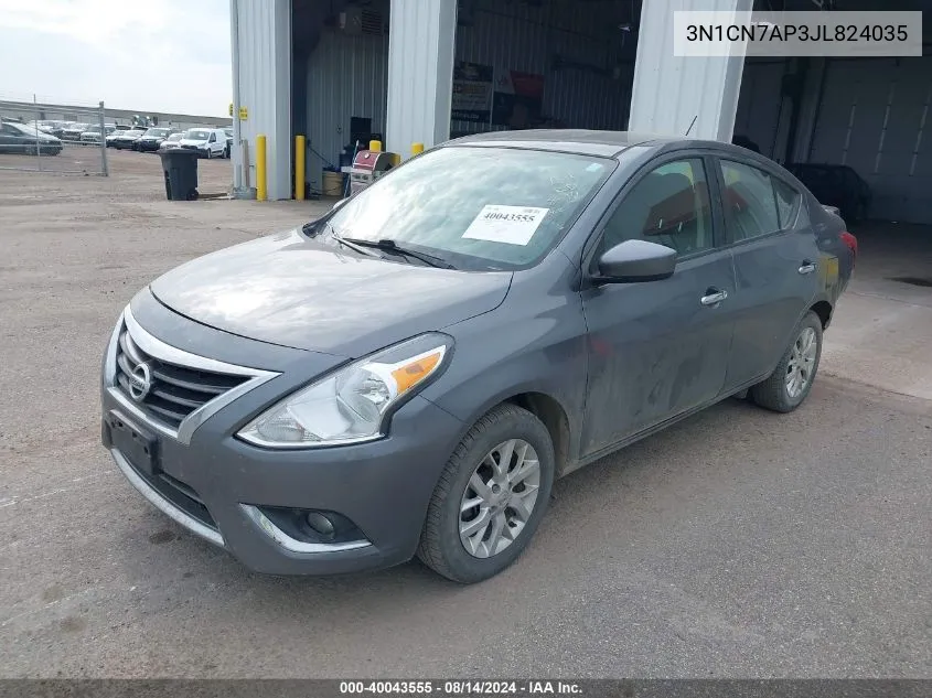 3N1CN7AP3JL824035 2018 Nissan Versa 1.6 Sv