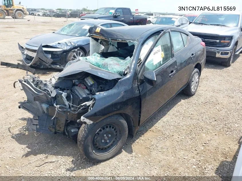 3N1CN7AP6JL815569 2018 Nissan Versa 1.6 S