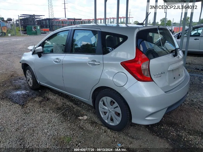 3N1CE2CP2JL364012 2018 Nissan Versa Note Sv