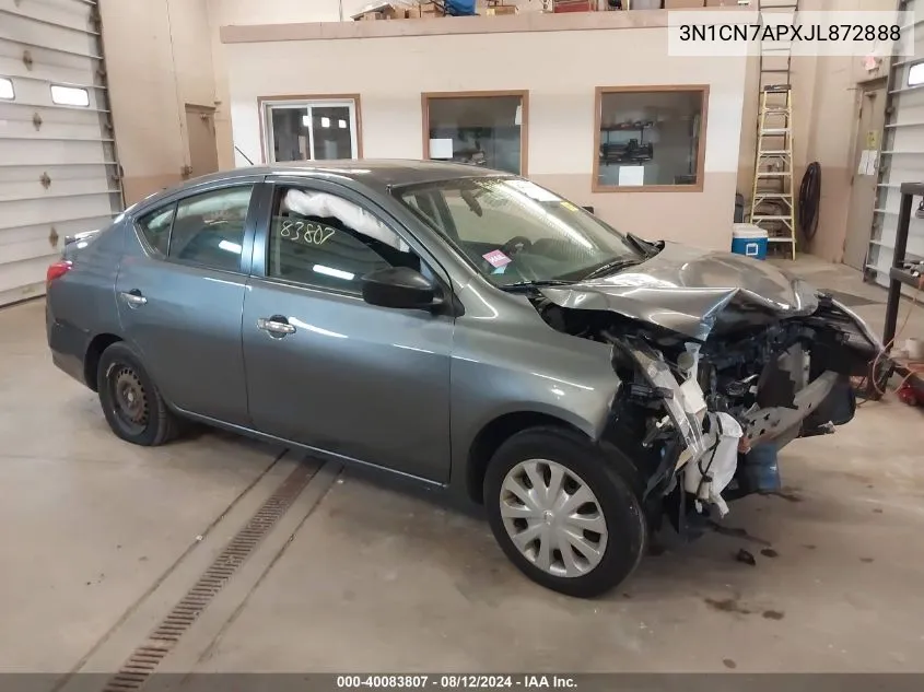 3N1CN7APXJL872888 2018 Nissan Versa 1.6 Sv