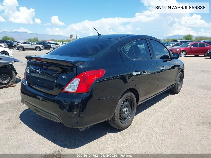 3N1CN7AP9JL859338 2018 Nissan Versa 1.6 Sv