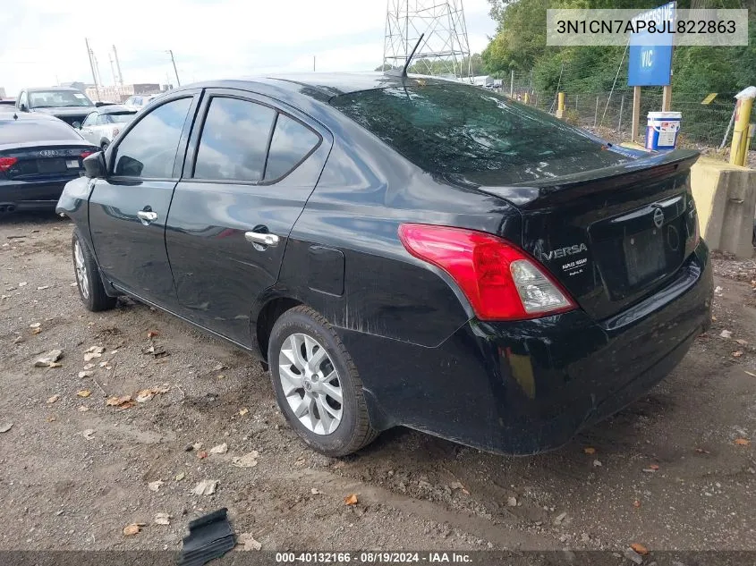 3N1CN7AP8JL822863 2018 Nissan Versa 1.6 Sv