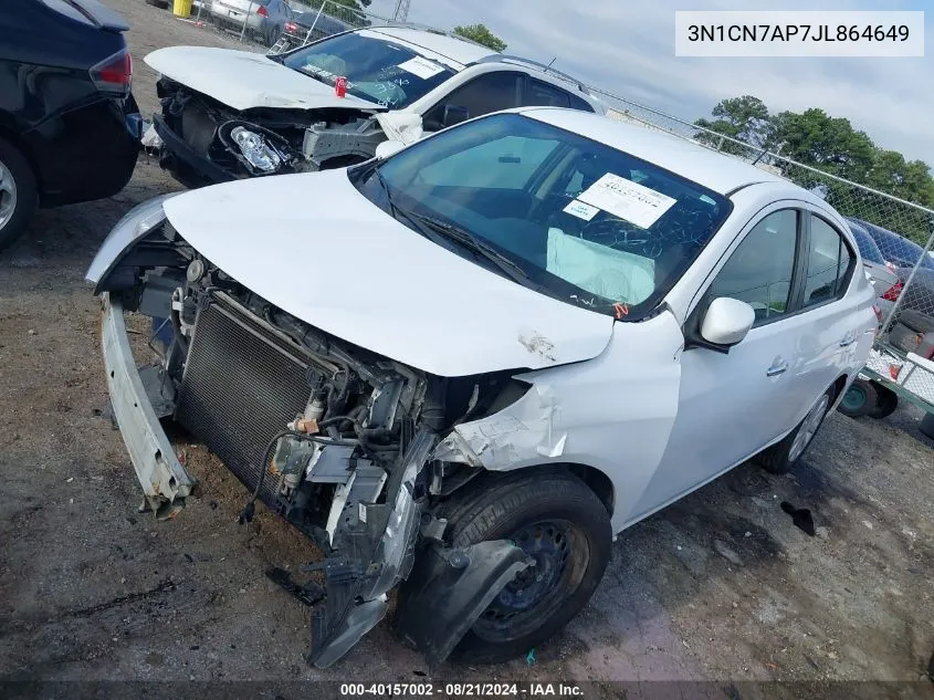 3N1CN7AP7JL864649 2018 Nissan Versa S/S Plus/Sv/Sl