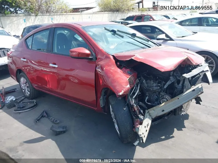 3N1CN7AP1JL869555 2018 Nissan Versa 1.6 Sv