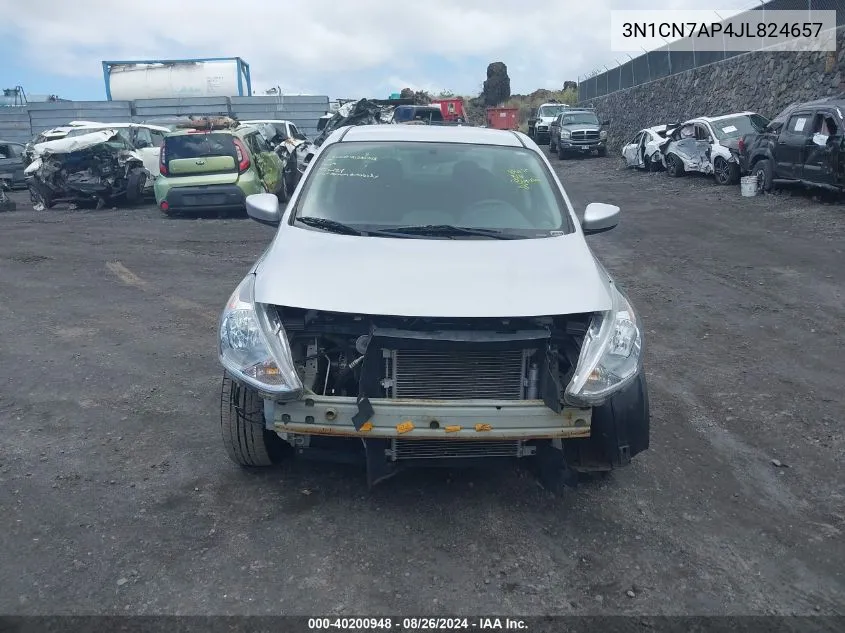 2018 Nissan Versa 1.6 Sv VIN: 3N1CN7AP4JL824657 Lot: 40200948