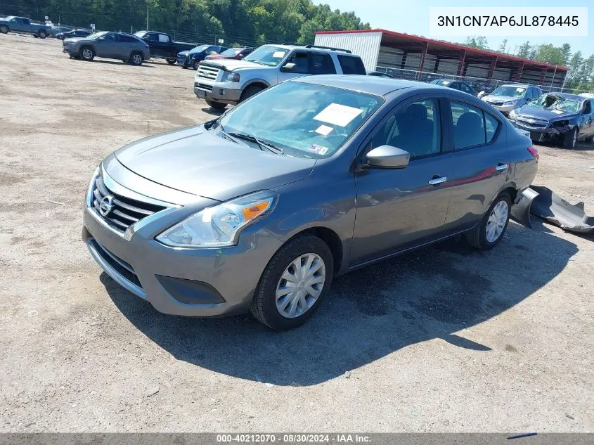 3N1CN7AP6JL878445 2018 Nissan Versa 1.6 Sv