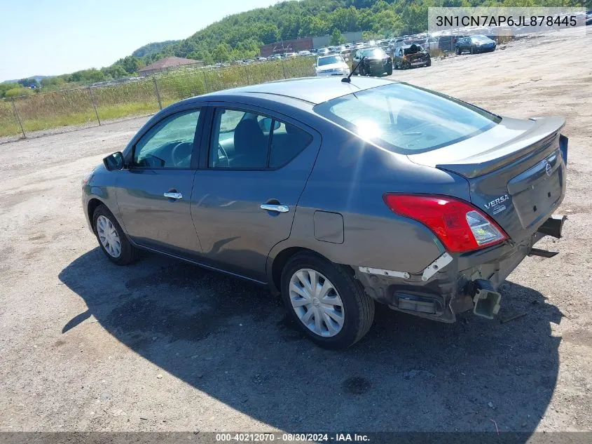 3N1CN7AP6JL878445 2018 Nissan Versa 1.6 Sv