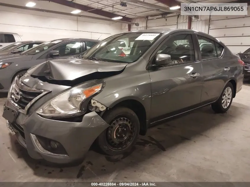 3N1CN7AP6JL869065 2018 Nissan Versa 1.6 Sv