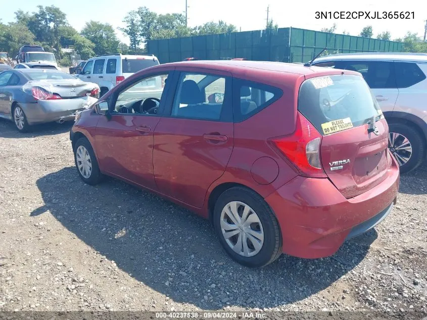 2018 Nissan Versa Note S VIN: 3N1CE2CPXJL365621 Lot: 40237538