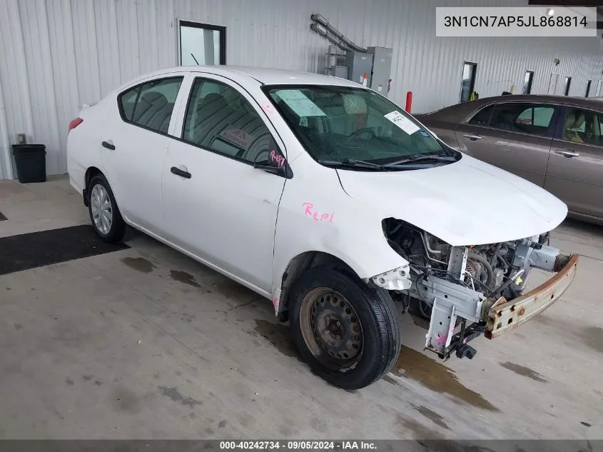 3N1CN7AP5JL868814 2018 Nissan Versa S/S Plus/Sv/Sl