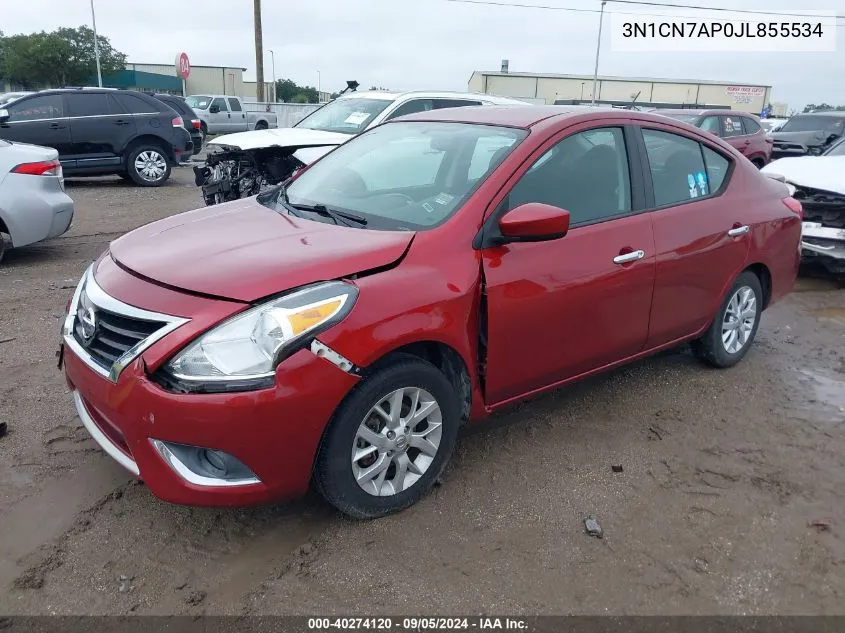 3N1CN7AP0JL855534 2018 Nissan Versa S/S Plus/Sv/Sl