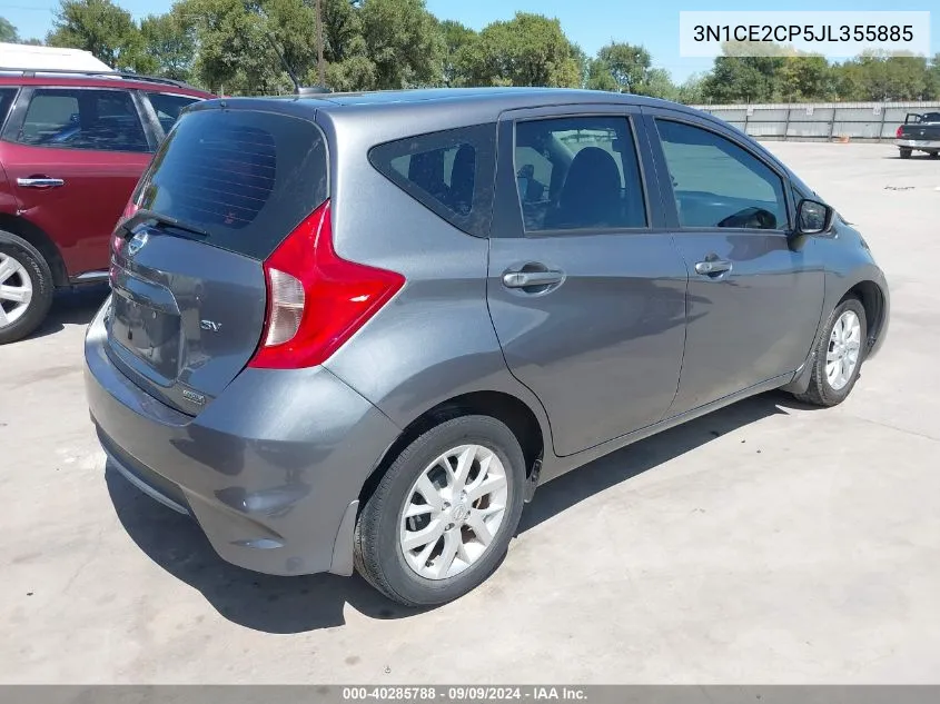 2018 Nissan Versa Note Sv VIN: 3N1CE2CP5JL355885 Lot: 40285788