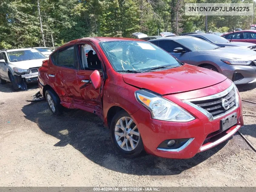 2018 Nissan Versa 1.6 Sv VIN: 3N1CN7AP7JL845275 Lot: 40288786