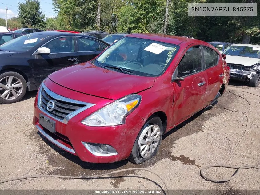 3N1CN7AP7JL845275 2018 Nissan Versa 1.6 Sv